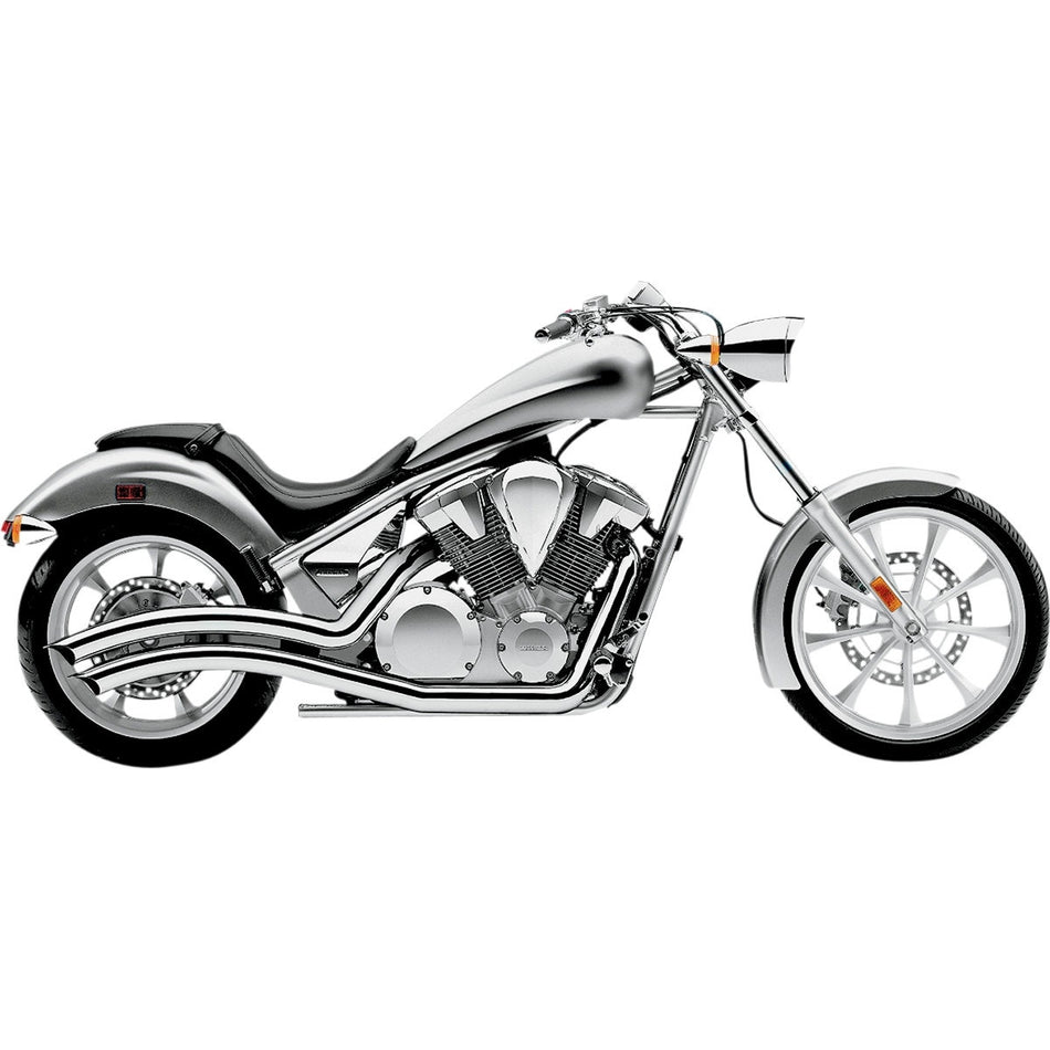Cobra 1233 Chrome 1233 Speedster Swept Exhaust Pipes Honda Fury Stateline Sabre