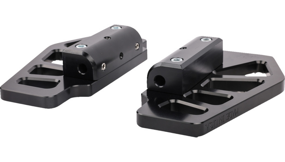 Thrashin Apex Mini Passenger Black Floorboards 4 Harley 99-23 Touring