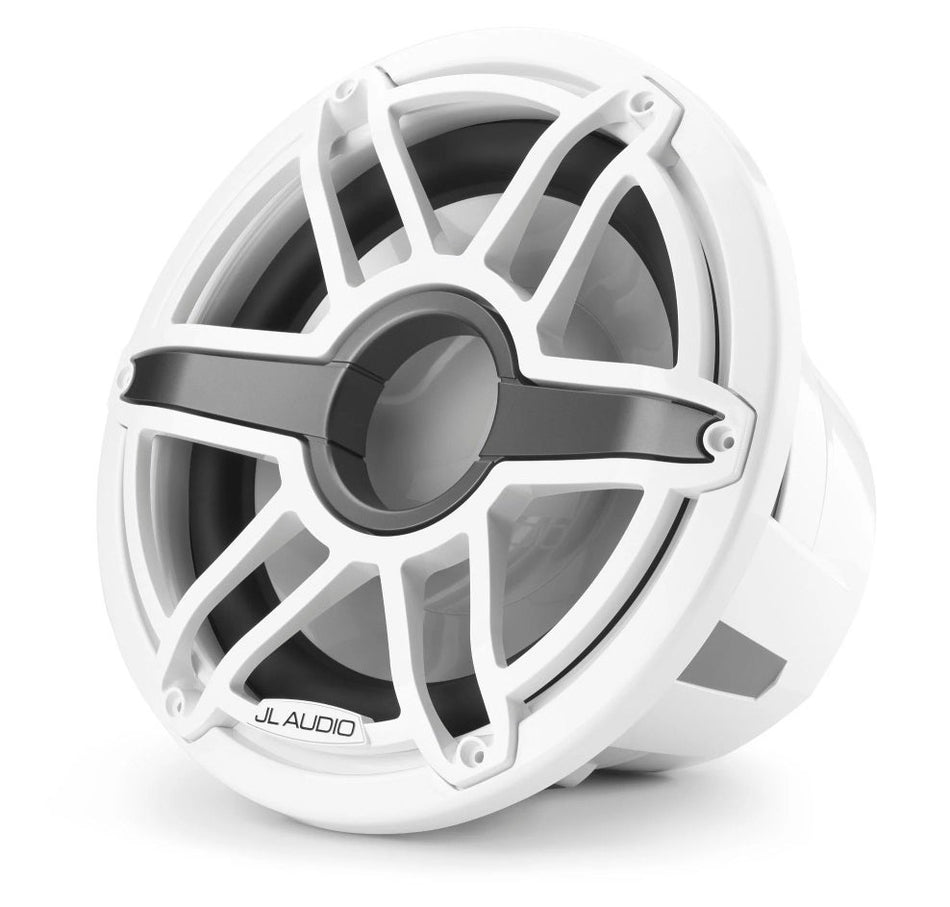 JL Audio 12-Inch Marine Subwoofer Driver Gloss White Trim Sport Grille, 4?