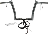 FBI Fat Baggers Wired 1-1/2" Pointed Top Handlebar Kits for FLTR '15 - Chrome / 12"