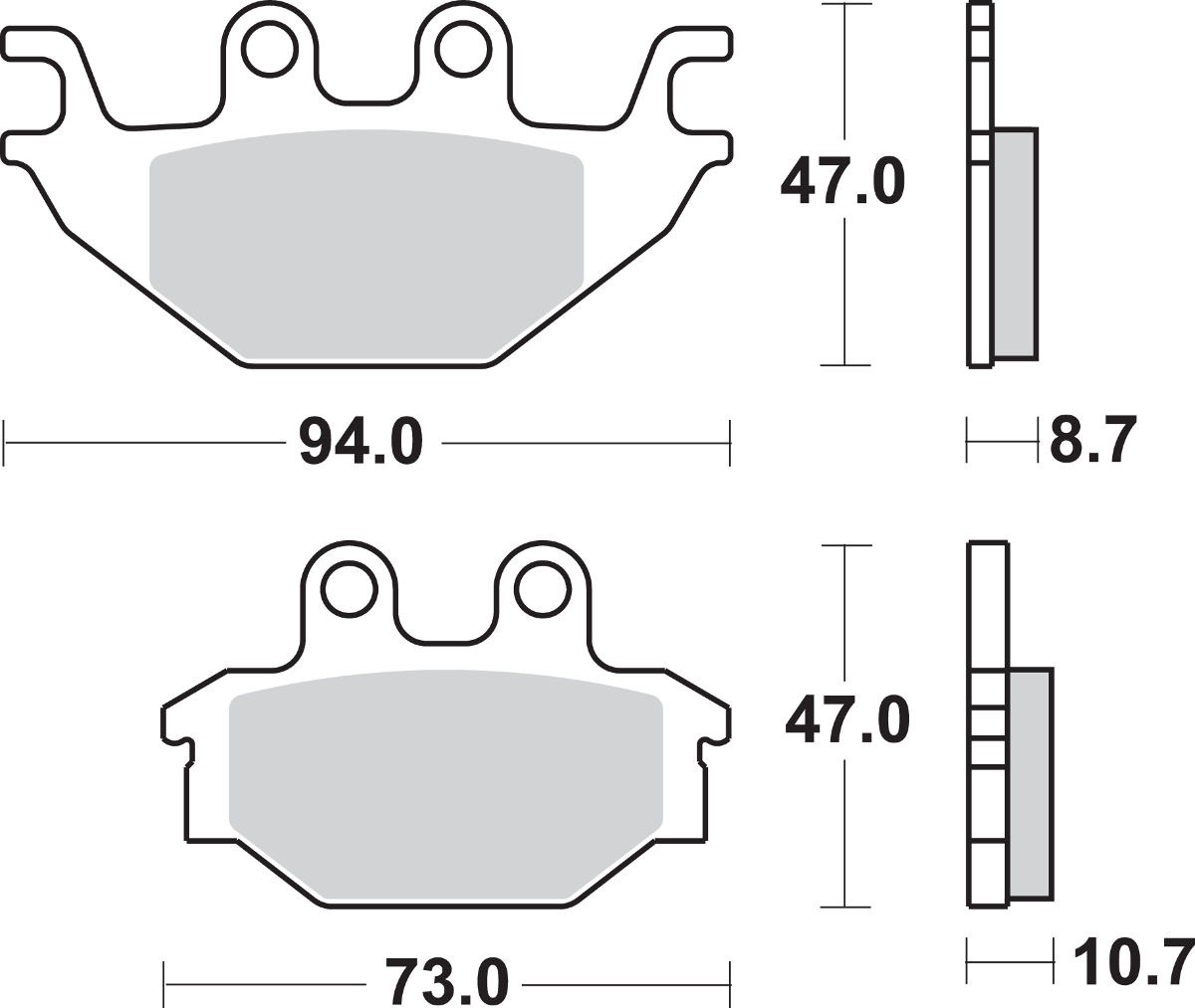 SBS SI Off-Road Sintered Brake Pads for Select 1983-2026 Models