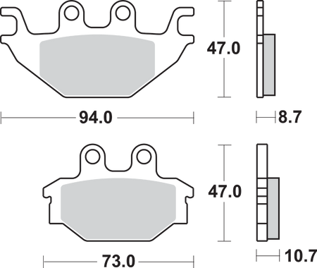 SBS SI Off-Road Sintered Brake Pads for Select 1983-2026 Models