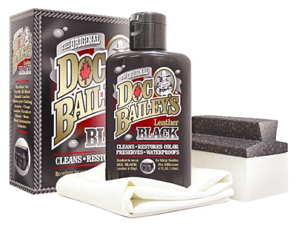 Doc Bailey's Complete Leather Black Cleaner Detailing Seat Restoration Kit