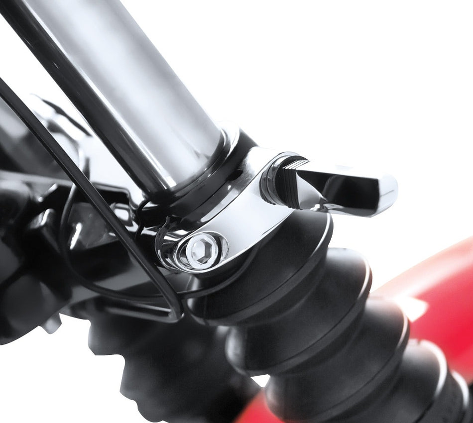 Arlen Ness 12-737 Chrome Turn Signal Mounts 39mm Forks Harley FXD FXR XL 87-20