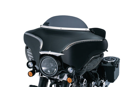 Kuryakyn AirMaster Chrome Smooth Windshield Trim Harley Batwing FLHT/FLHX 96-13 1310
