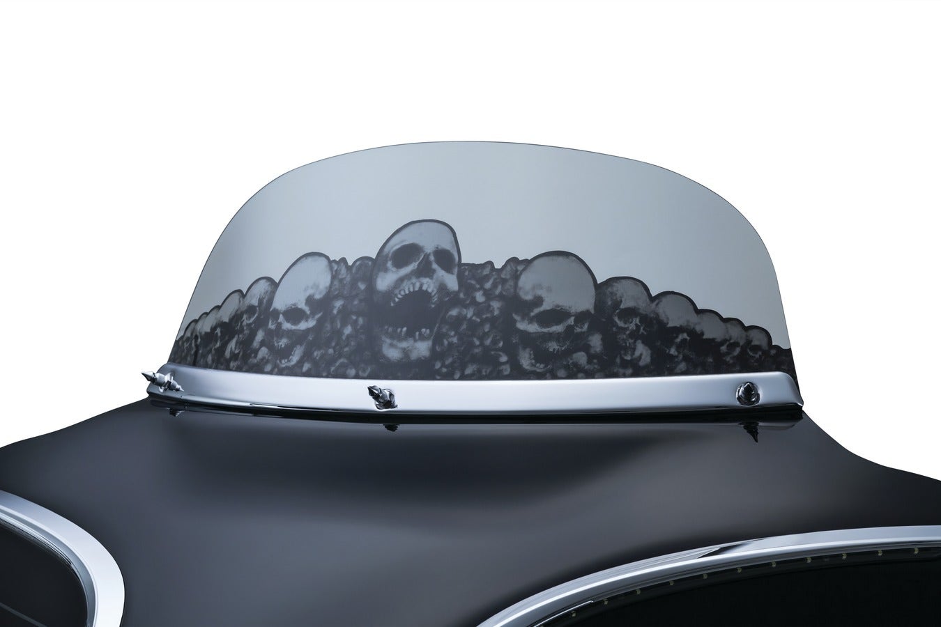 Kuryakyn AirMaster Chrome Smooth Windshield Trim Harley Batwing FLHT/FLHX 96-13 1310