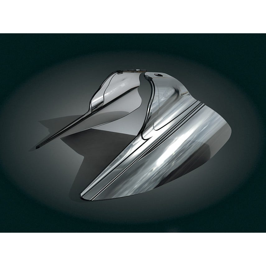 Kuryakyn Reflective Smoke Saddle Shields Heat Deflectors for Harley FLH/T '09-'17