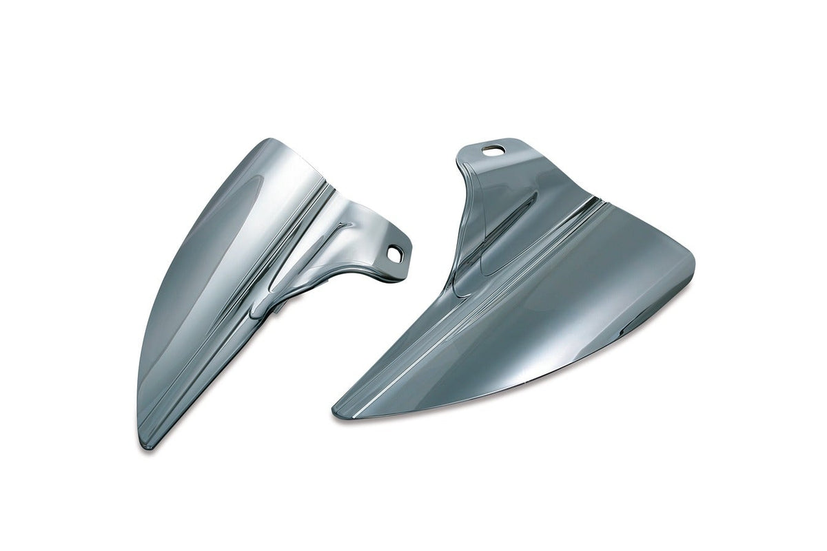 Kuryakyn Reflective Smoke Saddle Shields Heat Deflectors for Harley FLH/T '09-'17