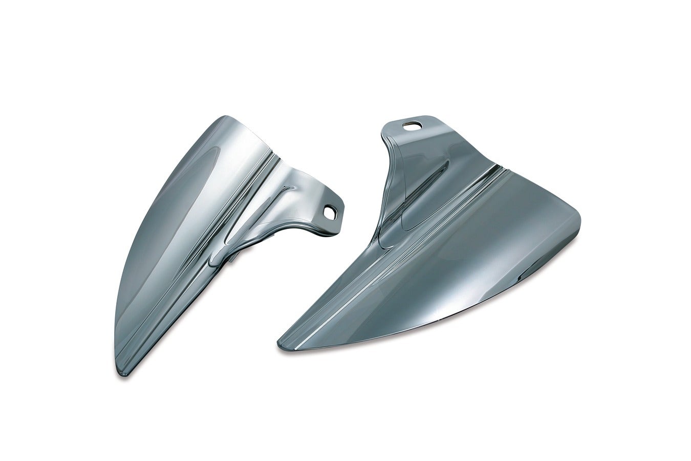 Kuryakyn Reflective Smoke Saddle Shields Heat Deflectors for Harley FLH/T '09-'17