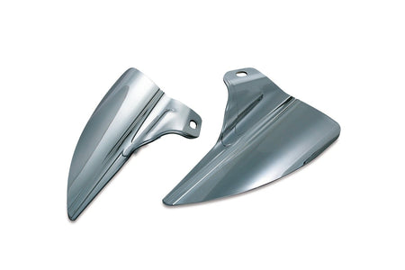 Kuryakyn Reflective Smoke Saddle Shields Heat Deflectors for Harley FLH/T '09-'17