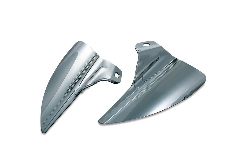 Kuryakyn Reflective Smoke Saddle Shields Heat Deflectors for Harley FLH/T '09-'17