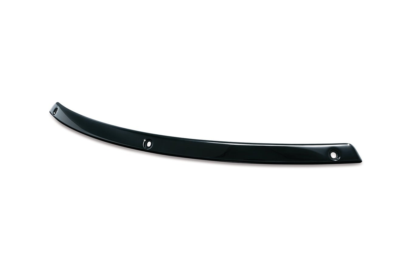 Kuryakyn Gloss Black Smooth Windshield Trim 96-13 Harley Batwing FLHT/FLHX 1318