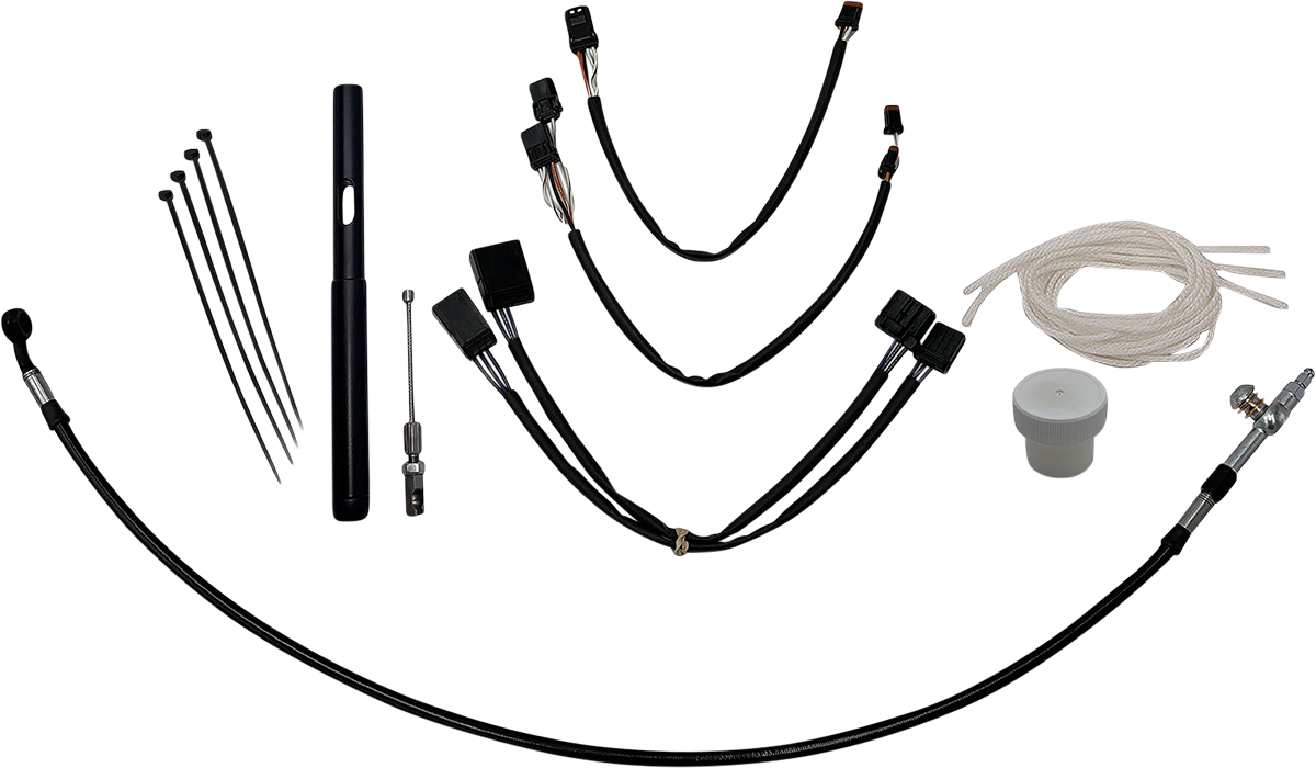 FBI Fat Baggers Control Installation Kit for 2014-2023 Harley-Davidson Touring - FLHR '21 / Black / 14"