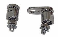 Mid USA Chrome Turn Signal Relocation Brackets Swivel Kit for Harley 88-Up