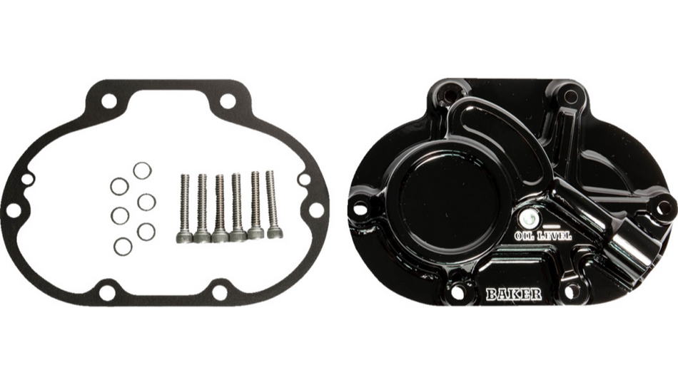 Baker DT Function-Formed Gloss Black Trans Side Cover for Harley 06-23 Big Twin