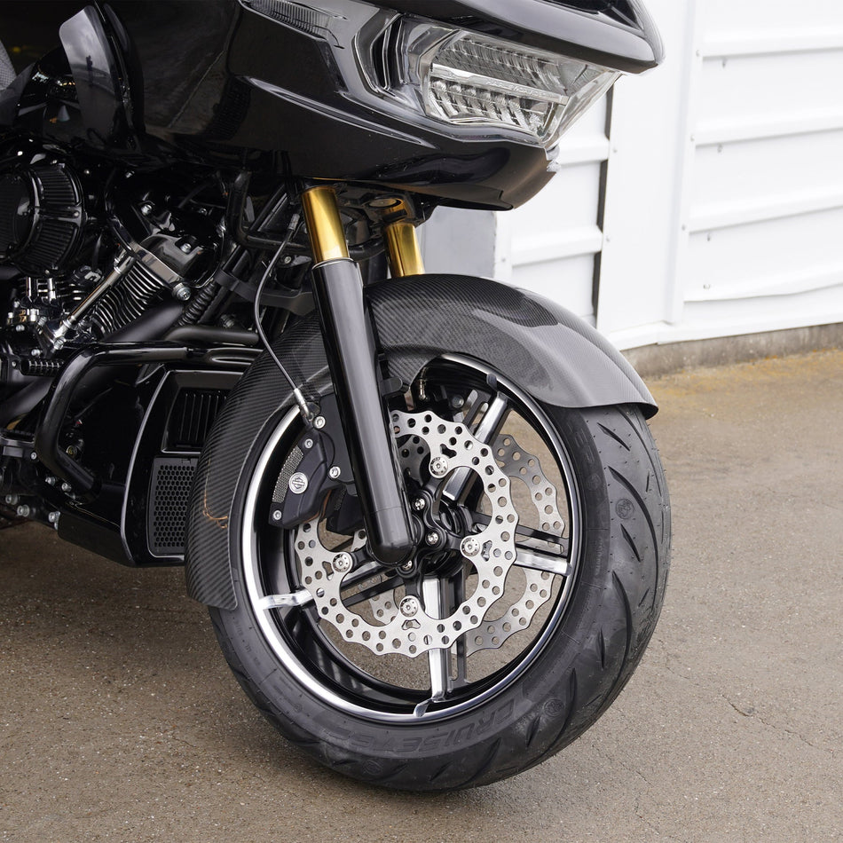 Arlen Ness Carbon Fiber Rapper Front Fender Fat 18" for Harley Touring