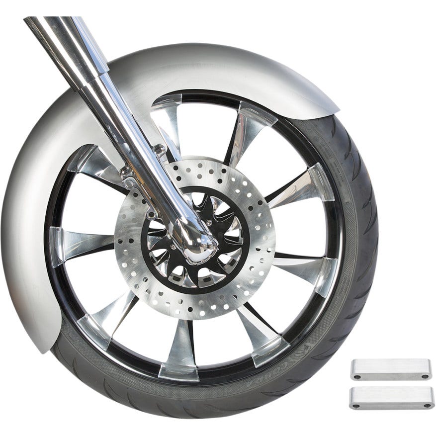 Russ Wernimont RWD 21" Front Wrapper Fender 5.5" W OCF Style Harley FLH/T 14-20