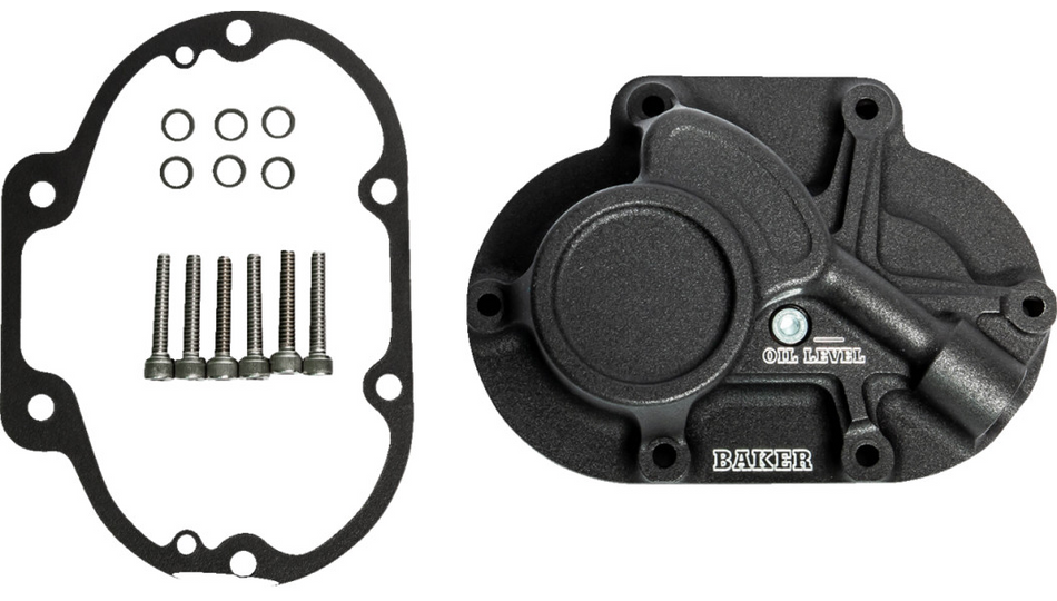 Baker DT Function-Formed Wrinkle Black Trans Side Cover for Harley 06-23 Big Twin