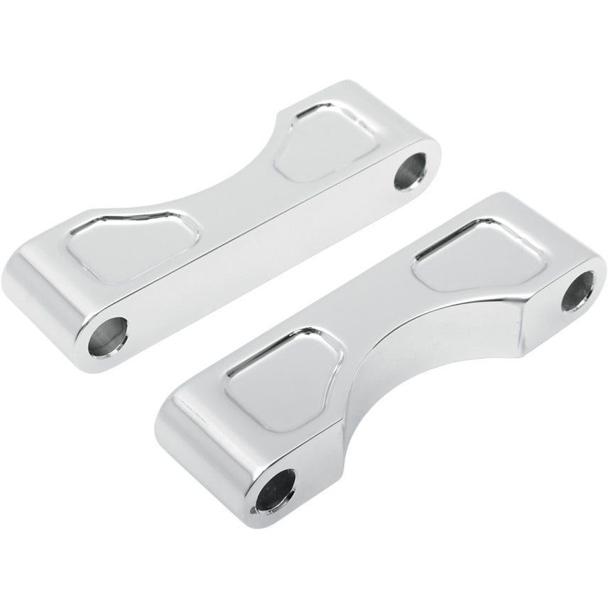 Klock Werks Tire Hugger Chrome Front Fender 16-19 Mounting Blocks Harley FLH/T