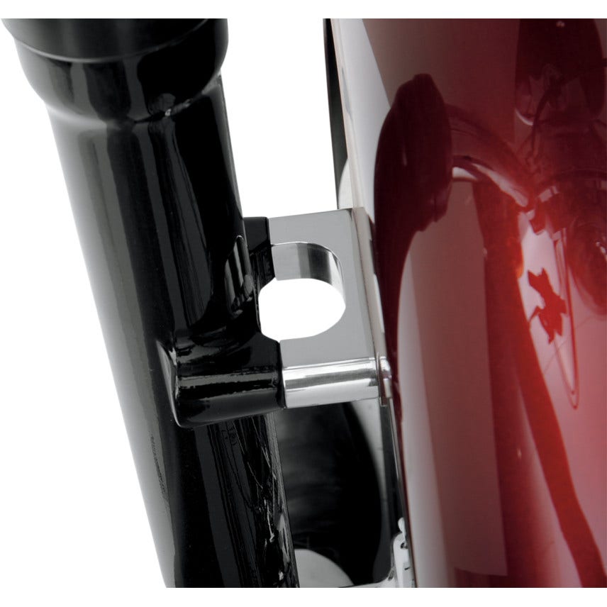 Klock Werks Tire Hugger Chrome Front Fender 21x2.15 Mounting Blocks Harley FXS/T