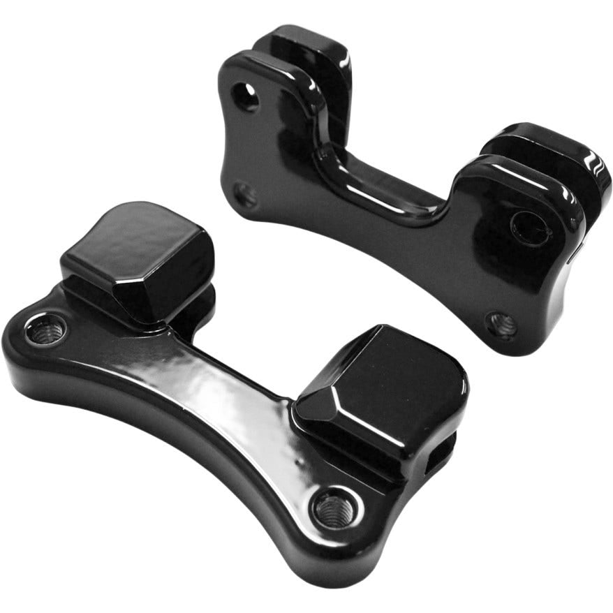Drag Specialties Black 21" Fender Lift Brackets for Harley Touring FLH/T 14-17