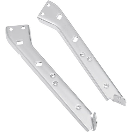 Drag Heavy Duty Saddlebag Support Chrome Brackets  Harley FLH FLT 85-08 1413-0011 / 1413-0012