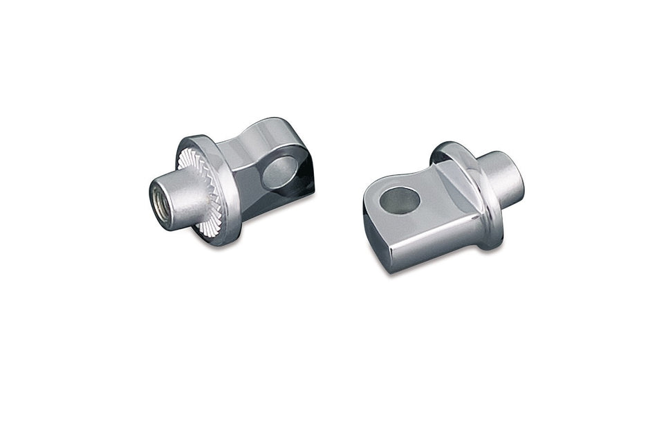 Kuryakyn 8881 Chrome ISO Peg Adaptor Replacement Parts Harley Male Mount