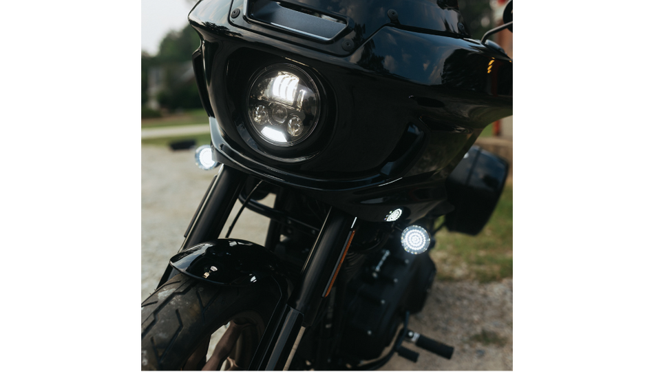 CD ProBeam 5.75" Low Rider ST Black Headlight Kit for Harley 22-23 Low Rider
