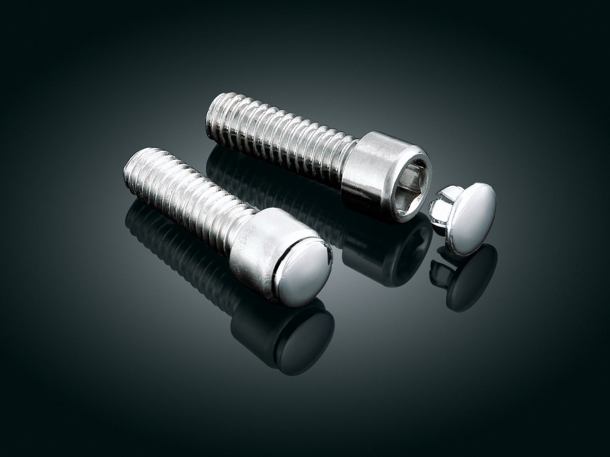 Kuryakyn Chrome Hot Spots Custom End Plugs for Allen Head Bolts 3/8" Pack of 6 | 8120