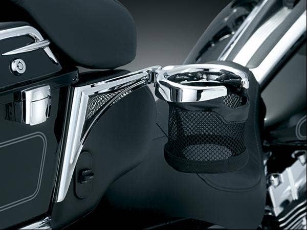 Kuryakyn Chrome Passenger Drink Holder for Harley Touring/Trike '98-'13