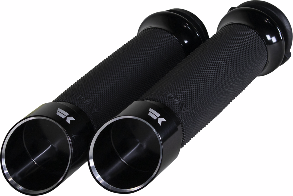 Khrome Werks Contour Grips for Harley & Custom Motorcycles w/ 1" Bars