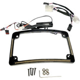 CD LED All-in-1 Signal Radius License Plate Frame 4 Harley FLHT/R 99-17