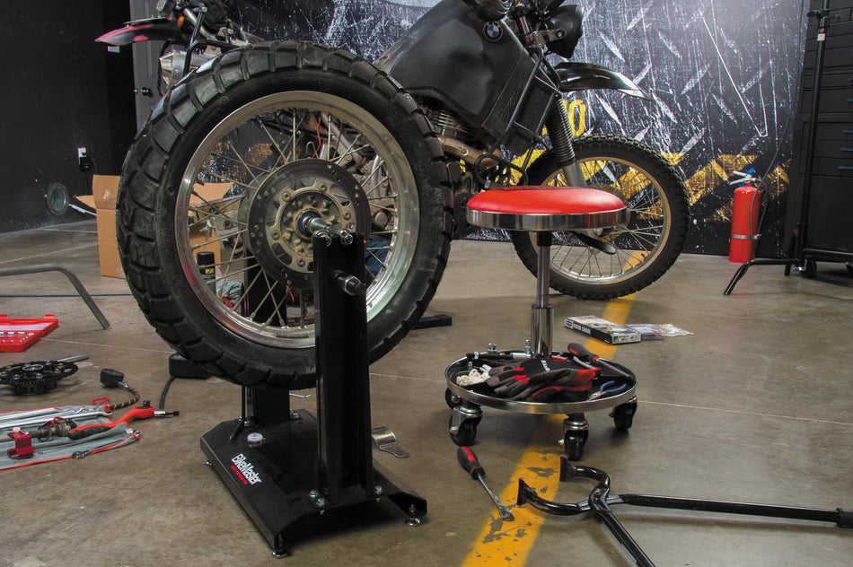 Bikers BikeMaster Ultimate Shop Stool with Tool Caddy Automotive or Motorcycle
