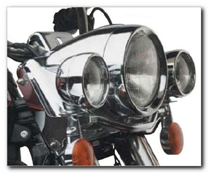 Custom Chrome Frenched Chrome Headlamp Trim Ring 83-17 Harley w/ 7" Headlight  