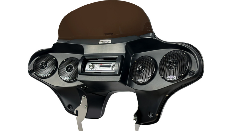 Hoppe Quadzilla Single DIN CD Player Fairing 4 Harley 15-23 FLRT