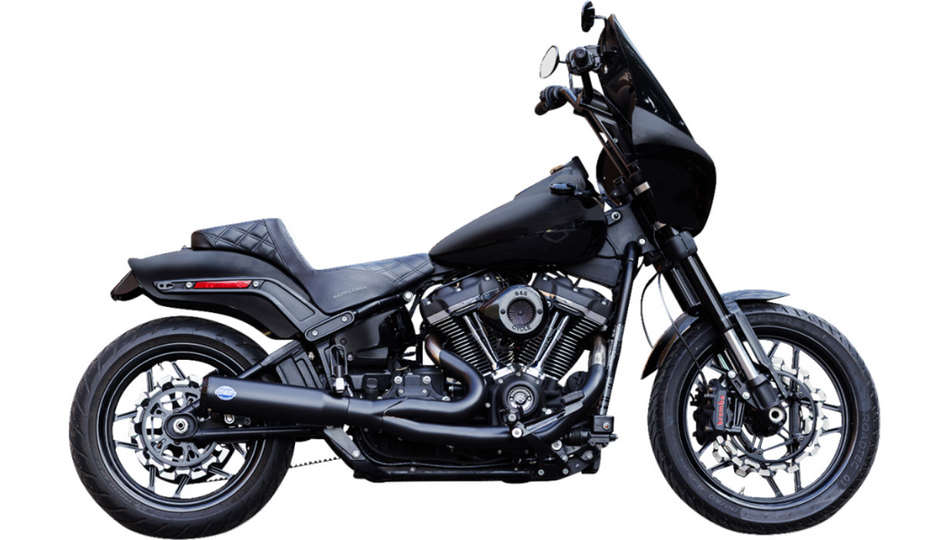 S&S Qualifier 2-into-1 Guardian Black Exhaust System 4 Harley 18-24 Dyna