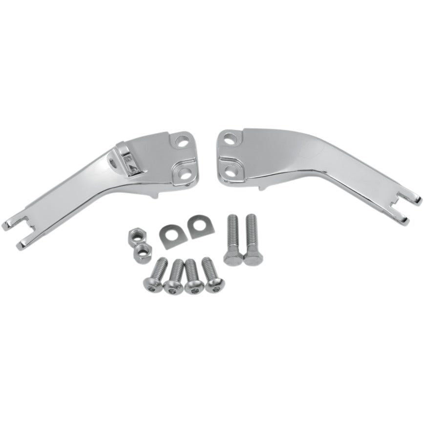 Drag Rear Passenger Footpeg Mounts Chrome Harley Dyna Glide FXD 06-17 49249-06