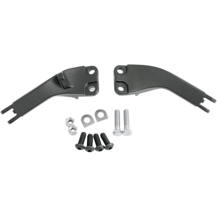 Drag Rear Passenger Footpeg Mounts Wrinkle Black Harley Dyna FXD 06-17 50210-06