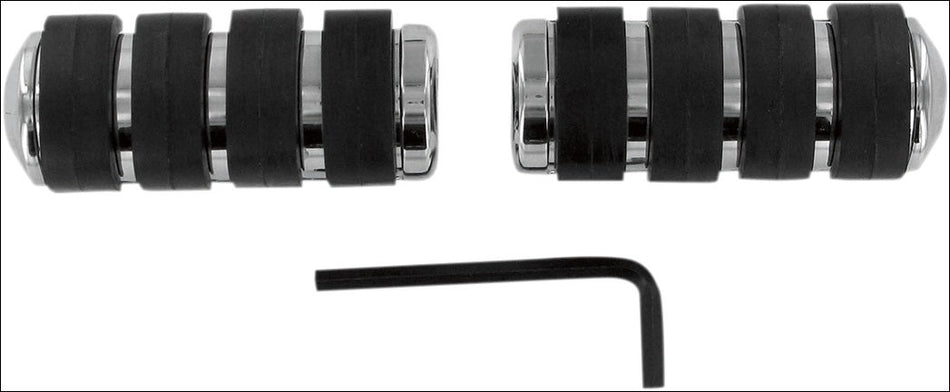 Kuryakyn Chrome Small ISO-Pegs without Adapters Universal Fitment