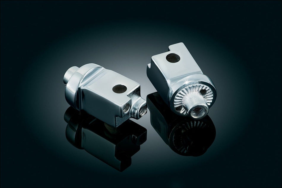 Kuryakyn Chrome Splined Adapter Mounts for Honda