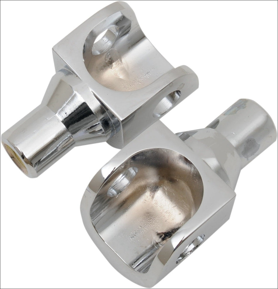 Kuryakyn Chrome Tapered Female Peg Adapters for Harley Bullet Style Mounts