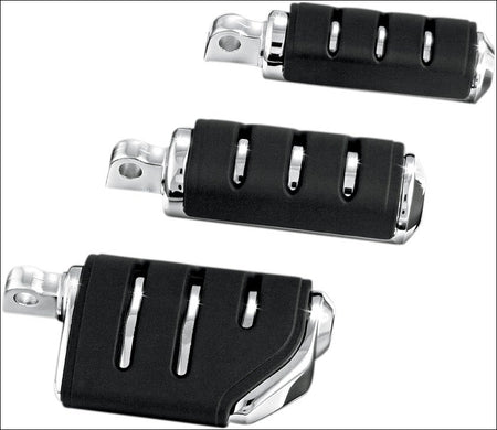 Kuryakyn 7590 Chrome Trident Small ISO-Pegs with Male Mount Adapters Harley