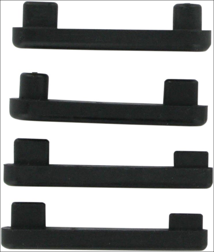 Kuryakyn Replacement Slim Rubber Pads for Transformer Swingarm (Parts 7005/7006)