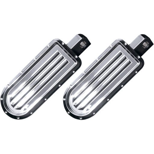 Covingtons Customs Chrome Dimpled Billet Footpegs Foot Peg Harley Male Mount PR