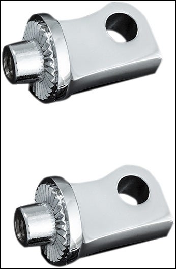 Kuryakyn 8884 Chrome Splined Male Mount Foot Peg Adapters Harley XL 10-20