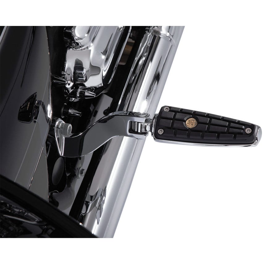 Ciro CMX Chrome Foot Pegs w/ Mount Adapter for Harley Male Mount Application PR