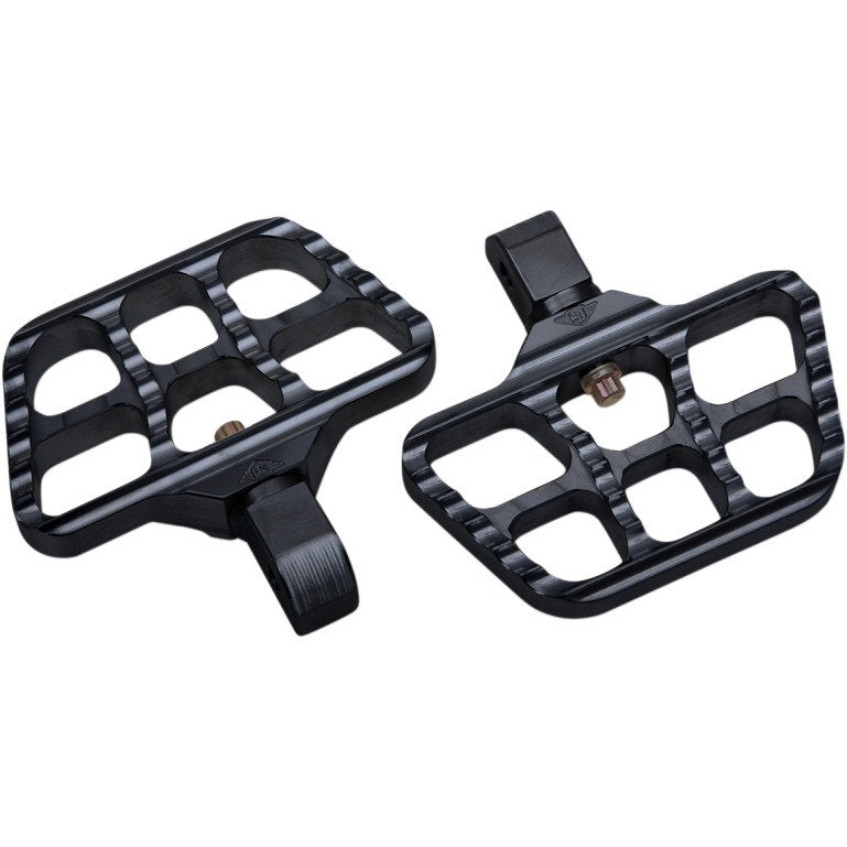 Joker Machine 08-644-7B Black Mini Passenger Floorboards 18-19 Harley Softail