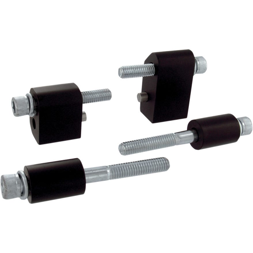 Pingel Black Driver Floorboard Extenders for Harley 09-18 Touring Models