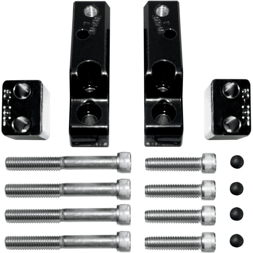 Baron Short Passenger Rear Raise Floorboard Comfort Kit for Harley Touring 93-09