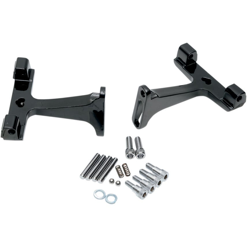 Drag Specialties Black OEM Passenger Floorboard Mounts 50500042 Harley 93-17